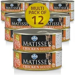 Farmina Matisse Cat Mousse Chicken | Wet Food | Complete & Balanced Nutrition | for Adult Cats | Fresh Ingredients for Delicious Taste |12 Cans x 85g Each-image-43
