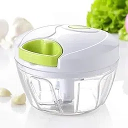 Handy Chopper Manual Food Processor with Stainless Steel Blade, Food Grade Material, for Fruits and Vegetables, Onion, Manual Chopper with pull string image 1