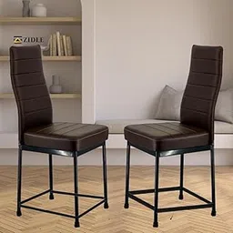 Bloom Dining Chair Model for Living Room Set of 2 Piece | Cafeteria | Home | Bedroom | Restaurant | Scratch Proof/Anti Skid Rubber Bush | 1 Year Warranty (Dark Coffee Brown)-picture-22