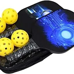 MERISHOPP Set of 2 Professional Pickleball Paddles 4 Balls and Storage Bag for Player|Sporting Goods|Tennis & Racquet Sports|Tennis|Racquets-image-4