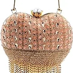 Elegant Women's Clutch Purse – Stylish Evening Handbag for Parties, Weddings & Casual Outings - Peach (1458)-image-91