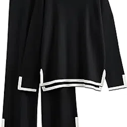 tysort Women’s Winter Woolen Sweater with Pajama | Warm Winter Wear Cord Set | Woolen Tracksuit Loungewear Set-picture-26