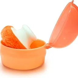 Soft Baby Puff with Box Holder | BPA-Free Talcum Container for Newborns & Kids | Portable Baby Grooming Puff Case | Safe Powder Dispenser for Infant Use | Baby Powder Box-picture-54