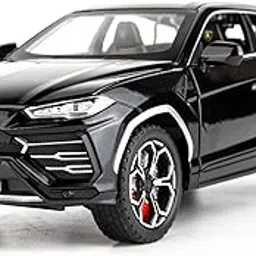 BlackZone Compatible for 1/24 Lamborghini Urus Car Model, Diecast Pull Back Car Toy car, Doors Open, Light and Sound, Boys Toys Kids Adults Gifts (Black)-picture-11