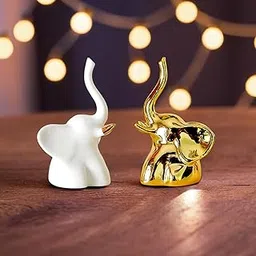 Ekhasa Elephant Show Pieces for Home Decor Living Room Decorative Items | Cute Showpieces Gift Item for Decoration | Center Table Tv Showcase Shelf Office Desk Interior Artifacts Statue Figurines-picture-28