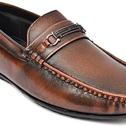 K D Footwear Men's Leather Loafers Slip-On Dress Shoes | Classic Formal Moccasins for Office, Wedding, or Business Wear | Comfortable Insole Shoes-picture-26