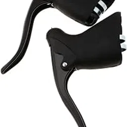 ATORSE Bike Brake Lever Road Bicycle Fixie Handle Drop Bar Levers Replacement Aluminum Alloy Black-image-30