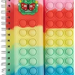 CherryBox Pop it Pencil Case with Diary, Combo of Fidget Popit Pouch & Diary for Kids Pop it Stationery Kit - Stationary Organizer Set/Birthday Return Gifts (Random Colour) (Butterfly)-picture-18