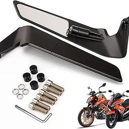 sgtb Naked Bike Mirrors Rear View Handle Wing Mirror Classic Hunter Meteor 350 Himalayan Guerrilla 450 Scram 411 Interceptor Continental GT 650 Duke 125 200 250 390 Pulsar NS 160 200 400 Dominar 250 400-picture-10