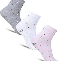 Socks For Women's Cotton Casual Ankle Length (Pack of 3)-image-29