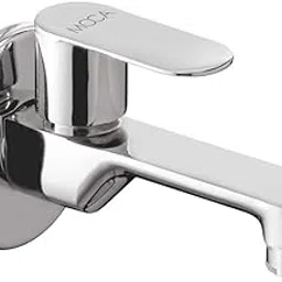 MOCA Set of 1 pc Turbo Opal Bib Cock | Premium Brass Chrome Finish Wall Mounted Faucet | Stylish Single Lever Tap for Bathroom & Kitchen | Turbo Bath Fittings India-image-39