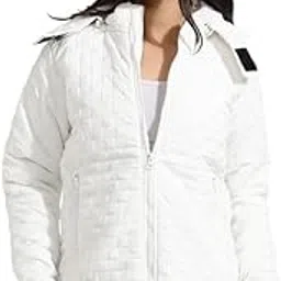 campus sutra Women's Supersonic Puffer Jacket For Casual Wear | Hooded Neck | Long Sleeves | Zipper Closure | Jacket Crafted With Comfort Fit For Everyday Wear-picture-35