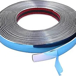 AllExtreme EXPSM30 Car Exterior Molding Strip 15 Mtr Decorative Chrome Beading Roll Moulding Trim with Flexible Styling Vehicle Decor for All Kinds of Cars (Silver, 30 mm)-picture-22