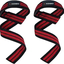 Kobo WTA-03 Cotton Weight Lifting Strap (Black/Red)-picture-17