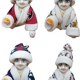 Rakshit Craft Decorative Winter Laddu Gopal Poshak, 4-Piece Collection (Size -03) (4)-image-21