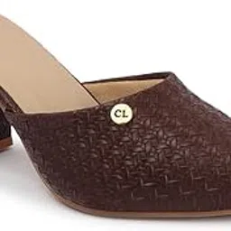 carlton london Women Comfortable Fashion Pointed Toe Heeled Mule Shoes for Daily use, Office use, Casual use-picture-16