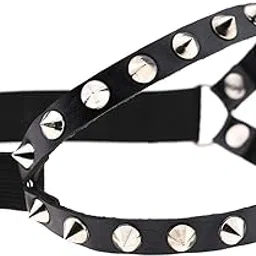 licogel Thigh Garter Rivet Punk Faux Leather Fashion Adjustable Leg Garter Thigh Harness for Women Girls Hiphop Gothic Style-picture-15