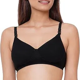 inner sense Organic Cotton Bamboo Nursing Bra for Women I Feeding Bra with Hook and Eye I High Coverage Padded Maternity Bras for Women I Wire Free Breastfeeding Bra-picture-49