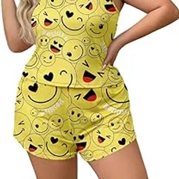 chill pookie Women’s Nightwear Set with Spaghetti Strap Top and Shorts – Comfortable Sleepwear Loungewear, Bedroom, Honeymoon, Vacation, and Relaxed Nights-picture-24