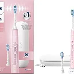 SONICARE Adult Philips Hx9690/07 Expertclean 7500 Bluetooth Rechargeable Electric Toothbrush Pink, 1 Piece-image-4