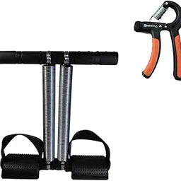 Vuvail Tummy Trimmer Black Double Spring| Hand Gripper| Combo Set For Men And Women| Core Strength Workout| Fittness Tools for Home Gym| Abdominal| Chest| Finger| Back| Legs| Arm| Wrist| Weight Loss Exercise Kit| Adjustable Grip Strengthener-image-24