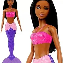 Barbie Dreamtopia Mermaid Doll (Brunette) with Multi-Colored Mermaid Tail, Toy for Kids Ages 3 Years Old and Up-image-51