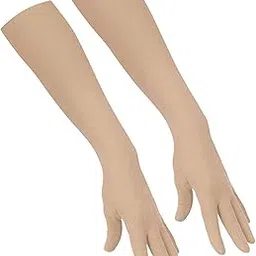 hind home Ladies Full Hand Biking & Driving Dust & Sun Protection Gloves For Women (24 Inch Gloves (Small))-picture-46