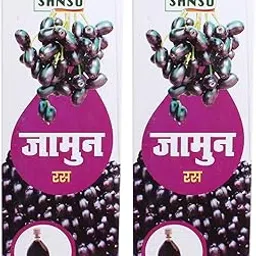 SANSU Jamun Ras (Juice) | Organic 100% Natural & Pure | First Press Virgin Juice | Pleasant Natural Taste | 500ML image 1