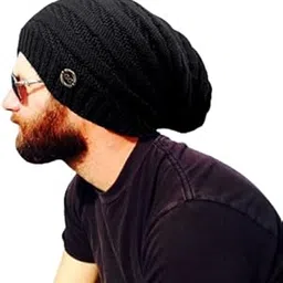 cool indians 2023 Winter Beanie Hats Woolen Winter Beanie Cap for Men || 100% Woolen Boys Stylish Cap Woolen Cozy Cap for Men Warm Knit Hat Warmer Hat for Men Hat Solid Color Simple Woolen Hat Drop-picture-55