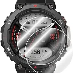 M.G.R.J® Tempered Glass Screen Protector for Amazfit T Rex 2 Sports Watch (Pack of 2) (Transparent)-picture-17