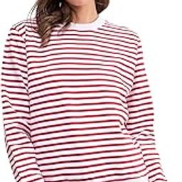 sassafras Red & White Striped Fleece Sweatshirt-picture-5