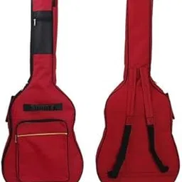 Musical Instruments Heavy Duty Reinforced All Acoustic Acoustic Guitar Bag (Red Acoustic Guitar)-picture-13