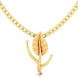 p.c. chandra jewellers 14K Gold Pendant (without chain) With Branched Out Leaf Design For Women - 0.3 Gram-picture-14