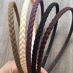 Braid Hair Accessories Hair Band Headbands for women/Girls Non-Slip Hairband Comfy Hair Hoop Resin Teeth Comb (Pack of 6)-image-95