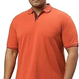 wear your opinion Men's Plus Size Tipped Polo Collar Neck Tshirt-picture-29