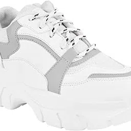 glematoz Women?s Lace-Up Casual Sneakers Shoe| Comfortable Everyday Fashion Trainers with Lightweight Sole-picture-47