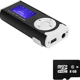 Drumstone (𝗦𝗽𝗲𝗰𝗶𝗮𝗹 𝟭𝟬 𝗬𝗲𝗮𝗿𝘀 𝗪𝗮𝗿𝗿𝗮𝗻𝘁𝘆) Portable MP3 Player with 8GB SD Card, LED Flashlight, Long Battery Life, Back-Clip Design, Earphones Included – Compact and Durable-image-87