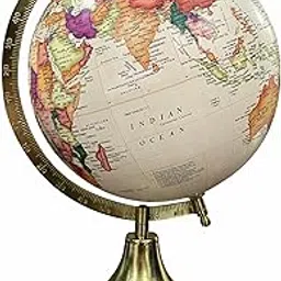 GLOBE DADDY Antique World Globe 8 Inch with Gold Metal Stand for Show pieces for Home Décor, Office Decor and Decorations items,Study Table decor Items,World Map Wall Decor-picture-28