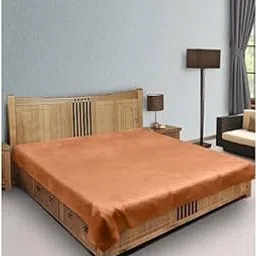 Stylzi Baby Plastic Sheet/Bed Protecting Mat/Rubber Sheet/Mattress Protector, Waterproof Bed Sheet (78x72 inch) PVC Double Bed Gold-picture-11