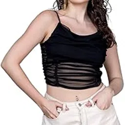 Bold & Bright Black Dream Mesh Top-picture-40