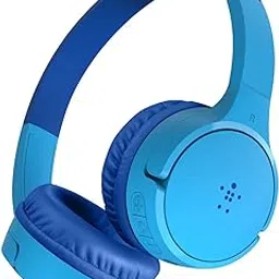 Belkin SoundForm Mini - Wireless Bluetooth Headphones for Kids with 30H Battery Life, 85dB Safe Volume Limit, Built-in Microphone - Kids On-Ear Earphones for iPhone, iPad, Fire Tablet & More - Blue-picture-32