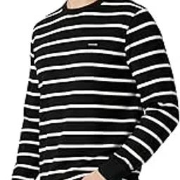 parcel yard Men's Regular Fit Full Sleeve Round Neck Cotton Striped Sweatshirt-picture-21