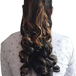 Real Wavy Ponytail Hair Extensions for Women - Effortless Easy Attachment with Clutcher, Clips & Attached Braid for Stunning Hairstyles-picture-56