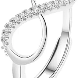 myki Whispered luster Infinity Adjustable Ring For Women & Girls-picture-45
