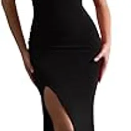 traquila Women's Sleeveless Front Slit Bodycon Dress | Maxi Length | Soft Stretchable | Modern Design| Casual-picture-17