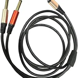 USB Type C to 1/4" Audio Cable| 1.5 Meter Type-C to Dual 6.35mm TS Splitter for iPhone, MacBook, Audio Mixer, Amplifier, Speaker-picture-14