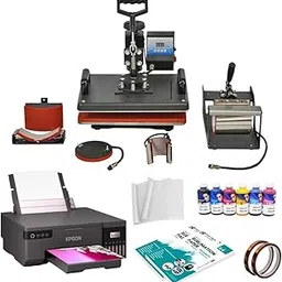 Print Digits | 5 in 1 Heavy Duty Machine Full Setup + 6 Color WiFi Printer | Sublimation Combo Setup for T-Shirts, Mugs & More | Fast, High-Quality Prints | Free Samples-image-6