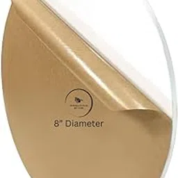 AbhiKalpya Art Studio Transparent Acrylic Sheet Circle 1 pcs Plexiglass (DIA : 8 Inch) Set of 1-image-36