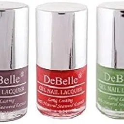 DeBelle Natural Nail Polishes Combo kit of 3,Mauve (Majestique Mauve),Red (French Affair) & Mystique Green (Pastel Green),24 ml(8 ml Each)-picture-27