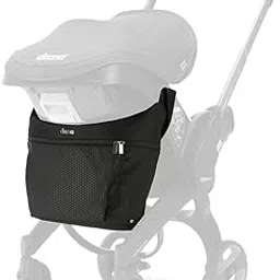 DOONA All Day Bag - Spacious Changing Bag/Pushchair Storage Organiser for Doona Baby Car Seat and Stroller - Great for Travel Accessories - Nitro Black-image-7
